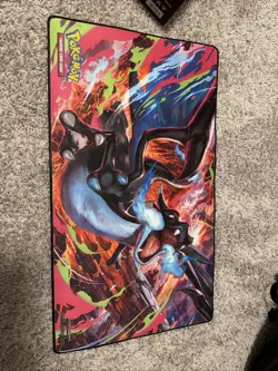 Charizard MEGA X UPC - Rubber Playmat - Pokemon Phantasmal Flames - Image 1