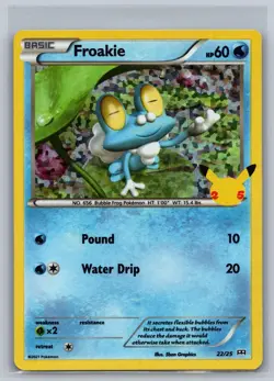Froakie 022/025 Promo McDonald's 25th Anniversary Promos Pokemon Holo Near Mint - Image 1