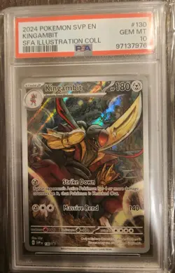 2024 Pokemon Kingambit SVP130 SFA Illustration Collection Promo PSA 10 Gem Mint - Image 1