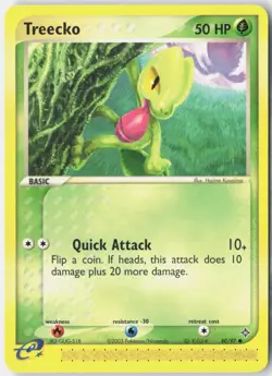 Treecko 80/97 Common Dragon Pokemon Near Mint - Image 1