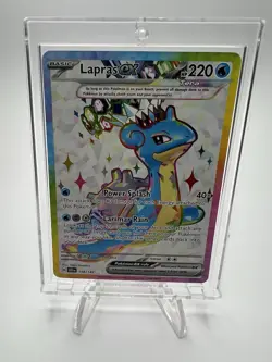2024 Pokemon Scarlet & Violet Stellar Crown Lapras ex #158/142 - Image 1