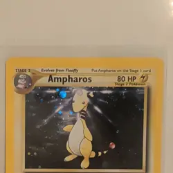 Pokemon TCG Ampharos Neo Genesis 1st Edition Holo Rare 1/111 2000 80 HP - Image 3