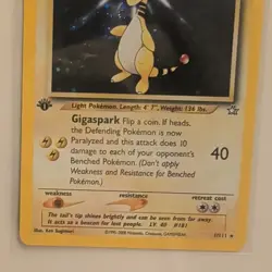 Pokemon TCG Ampharos Neo Genesis 1st Edition Holo Rare 1/111 2000 80 HP - Image 4