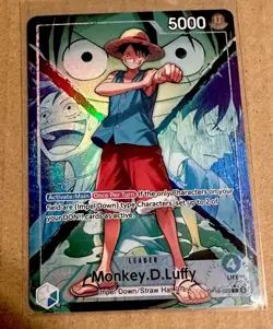 One Piece OP16-022 Monkey D Luffy Alt Art Leader OP16 THE TIME OF BATTLE - Image 1