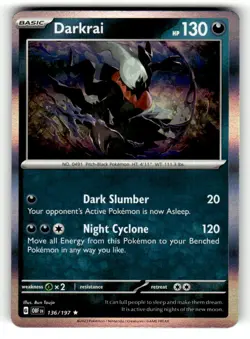 Darkrai (Cosmos Holo) 136/197 Rare Miscellaneous Cards & Products Pokemon NM/M - Image 1