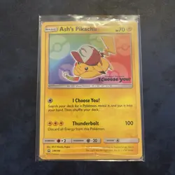 Ash’s Pikachu SM108 TGC Pokemon The Movie “I Choose You” Promo Card Sealed New - Image 1