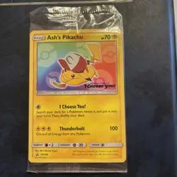 Ash’s Pikachu SM108 TGC Pokemon The Movie “I Choose You” Promo Card Sealed New - Image 2