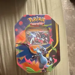Pokemon Mega Charizard X GX Tin Box Promo Sealed English Trading Card Game - Image 1