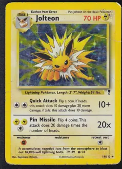 Pokemon TCG Jolteon Legendary Collection Holo Rare Card 14/110 - Image 1