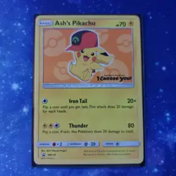 Pokemon Ash's Pikachu Promo 3-Card Bundle SM110 SM112 SM114 Movie Set LP/NM - Image 2