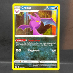 2021 POKEMON BATTLE STYLES CROBAT 091/163 HOLO (RARE) - Image 1