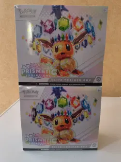 See Picture 2x Pokemon TCG Scarlet Violet Prismatic Evolution Elite Trainer Box - Image 1