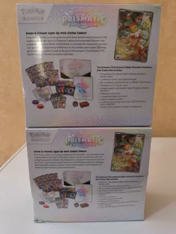 See Picture 2x Pokemon TCG Scarlet Violet Prismatic Evolution Elite Trainer Box - Image 3