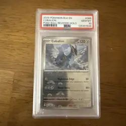 PSA 10: 2025 POKEMON BLACK BOLT | POKE BALL REVERSE HOLO COBALION 066 - Image 1
