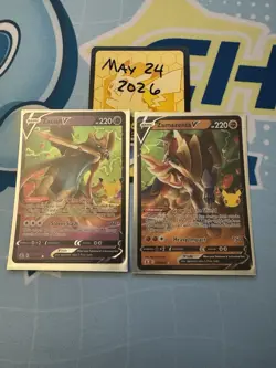 Zacian V and Zamazenta V Pokemon TCG Celebrations - 16/25 & 18/25 - NM - Image 1