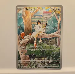 Pokemon TCG Meowth 106/094 Me02: Phantasmal Flames Illus Rare Holo - Image 1