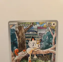 Pokemon TCG Meowth 106/094 Me02: Phantasmal Flames Illus Rare Holo - Image 2
