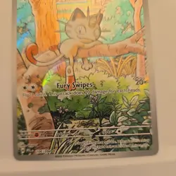 Pokemon TCG Meowth 106/094 Me02: Phantasmal Flames Illus Rare Holo - Image 3