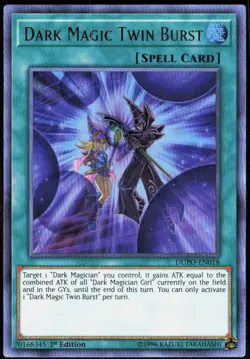 Dark Magic Twin Burst DUPO-EN018 Ultra Rare Duel Power Yu-Gi-Oh Near Mint - Image 1