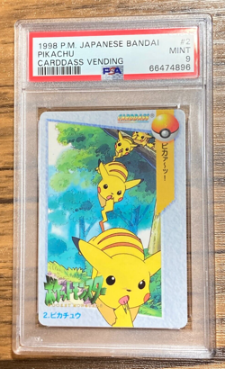 Pokemon Carddass Card Pikachu 2 Bandai Pocket Monsters 1998 PSA 9 - Image 1