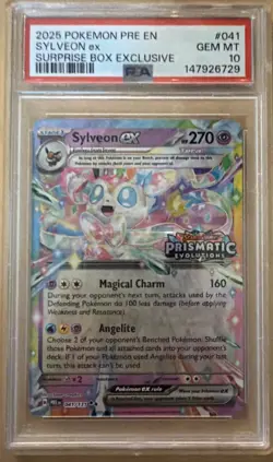 Sylveon ex - (Prismatic Evolutions Stamp) 041/131 Miscellaneous Cards & Products - Image 1