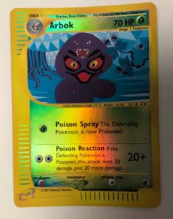 Pokemon Arbok Card 3/165 Expedition Base Set Reverse Holo Vintage Nintendo - Image 1
