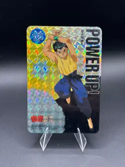 Yu Yu Hakusho Trading card No.087 Yusuke Urameshi Prism BANDAI TCG Japan 1993 - Image 1