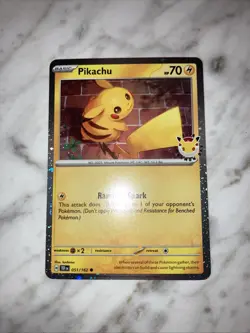 Pikachu Pokemon Day 2026 Promo Card 051/162 Near Mint Condition - Image 1