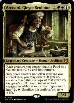 MTG Brenard, Ginger Sculptor Commander: Wilds of Eldraine NM M Magic - Image 1