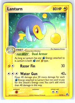 Lanturn 19/92 Legend Maker MP Pokemon Card - Image 1