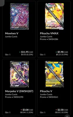 Pokemon JUMBO Card Lot 14 Cards Full Art NM - Image 3