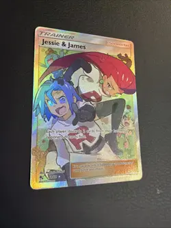 2019 POKEMON SUN & MOON HIDDEN FATES #68 FULL ART/JESSIE & JAMES Holo Rare - Image 2