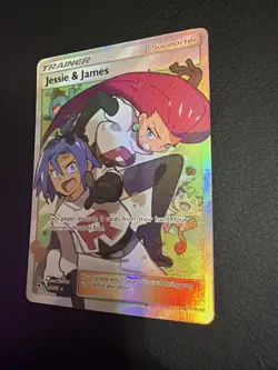 2019 POKEMON SUN & MOON HIDDEN FATES #68 FULL ART/JESSIE & JAMES Holo Rare - Image 3
