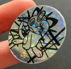 Meowth Pokemon Coin Wizards 2000 Silver Original WOTC Of The Coast RARE - Image 4