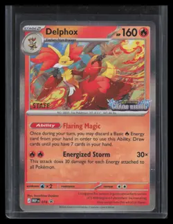 Delphox Staff Promo Chaos Rising 074 Pokemon - Image 1