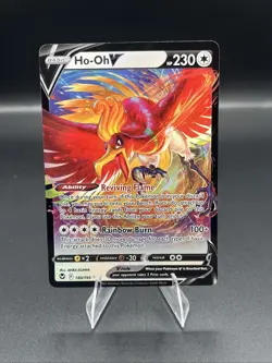 Pokemon TCG Ho-Oh V 140/195 Silver Tempest Full Art Holo Ultra Rare English - Image 1