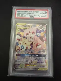 Pokemon Togepi & Cleffa & Igglybuff GX 143A/236 Alt Art Holo PSA 10 - Image 1