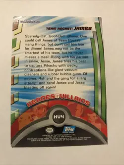 Pokemon Tv Animation Edition Series 2 James HV4 Foil Blue Logo 2000 - Image 4
