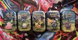 Pokemon Ascended Heroes Sealed Mini Tin Art Collection Set - Image 1