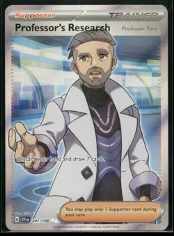 Professor's Research (Professor Turo) 241/198 Scarlet & Violet Pokemon NM - Image 1