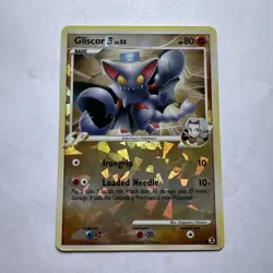 Gliscor 62/111 E4 Pokemon Platinum Rising Rivals Cracked Ice Reverse Holo LP - Image 1