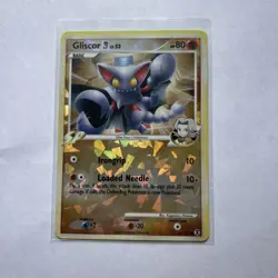Gliscor 62/111 E4 Pokemon Platinum Rising Rivals Cracked Ice Reverse Holo LP - Image 2