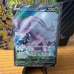 Hisuian Goodra V 187/196 Ultra Rare SWSH11 Lost Origin Full Art NM Pokemon - Image 1