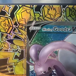 Hisuian Goodra V 187/196 Ultra Rare SWSH11 Lost Origin Full Art NM Pokemon - Image 3