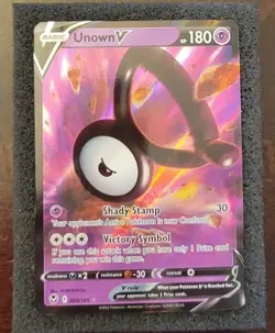 Unown V - 065/195 Silver Tempest Ultra Rare NM Pokemon TCG - Image 1