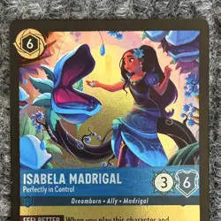 Disney Lorcana Wilds Unknown Isabela Madrigal 153/204 Super Rare Foil Near Mint - Image 5