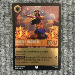Disney Lorcana Wilds Unknown Isabela Madrigal Such A Lovely Voice 16/204 Foil - Image 1