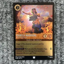 Disney Lorcana Wilds Unknown Isabela Madrigal Such A Lovely Voice 16/204 Foil - Image 2