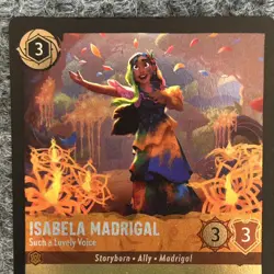 Disney Lorcana Wilds Unknown Isabela Madrigal Such A Lovely Voice 16/204 Foil - Image 5