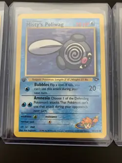 Misty's Poliwag 89/132 1st Edition NM Gym Challenge Non-Holo Pokemon Card - Image 3